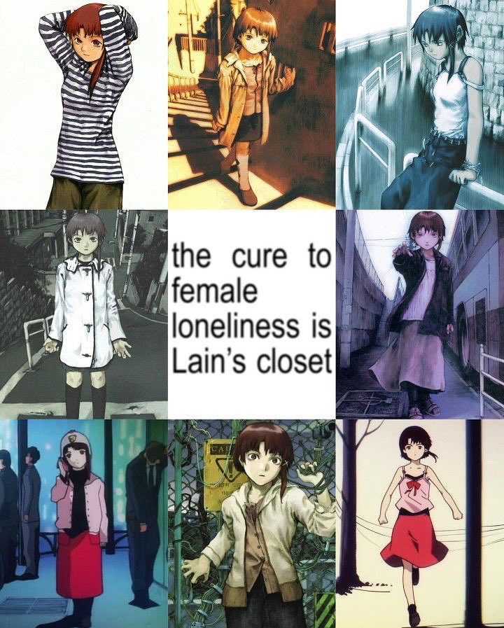 I’d loooove to somehow get my hands on a few of her outfits!! 
-
#SerialExperimentsLain