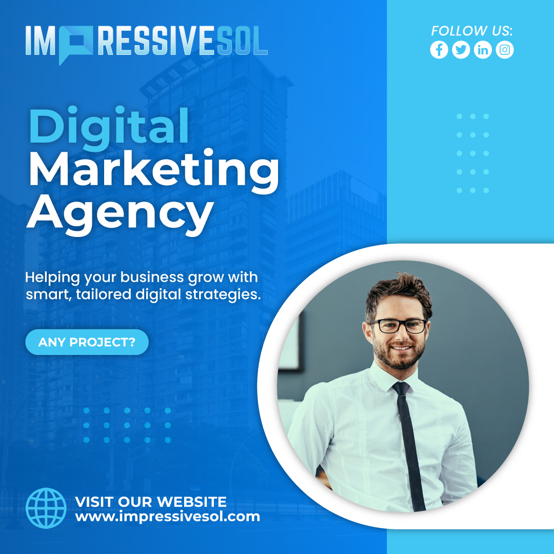 🚀 Grow smarter with ImpressiveSol! 🌟
Tailored digital marketing strategies to boost your business. 💼✨
👉 impressivesol.com
#DigitalMarketing #BusinessGrowth #ImpressiveSol