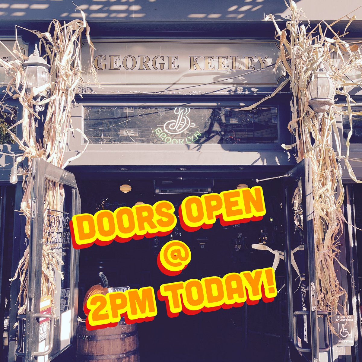 georgekeeleynyc's tweet image. We will be open early today for the holiday so come and join us @ 2 for a tasty little brew! 🍻 #gknyc #georgekeeley #beerisgood #drinkrealbeer #shutupanddrink #drinkamongstfriends #craftbeer #publife #neighborhoodbar #cheers