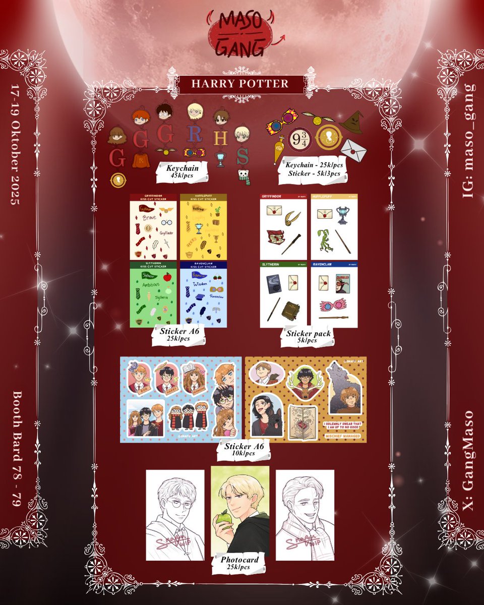 GangMaso's tweet photo. (2/3)

#ArcaneAlley #ArcaneAlley2025 #FantasyBazaar #HalloweenMarket #SupportLocal #hamilton #HarryPotter #dungeonsanddragons #DnD #epicthemusical #baldursgate3 #castlevania #wednesday #rpghorror #kpopdemonhunter #narnia #livecommision https://t.co/kRHBMUbz5J