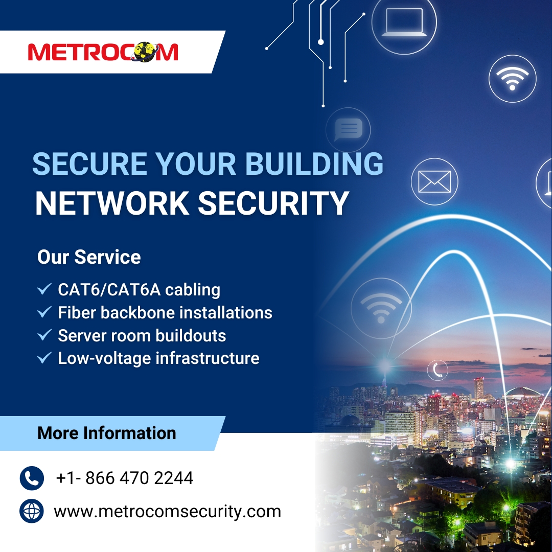 Metro_Com_'s tweet image. Your building runs on connectivity — make sure it’s secure.

MetroCom installs reliable network systems for businesses of all sizes.
✔ CAT6/CAT6A cabling
✔ Fiber backbones
✔ Server room setups
🌐 metrocomsecurity.com
#NetworkSecurity #MetroComSecurity