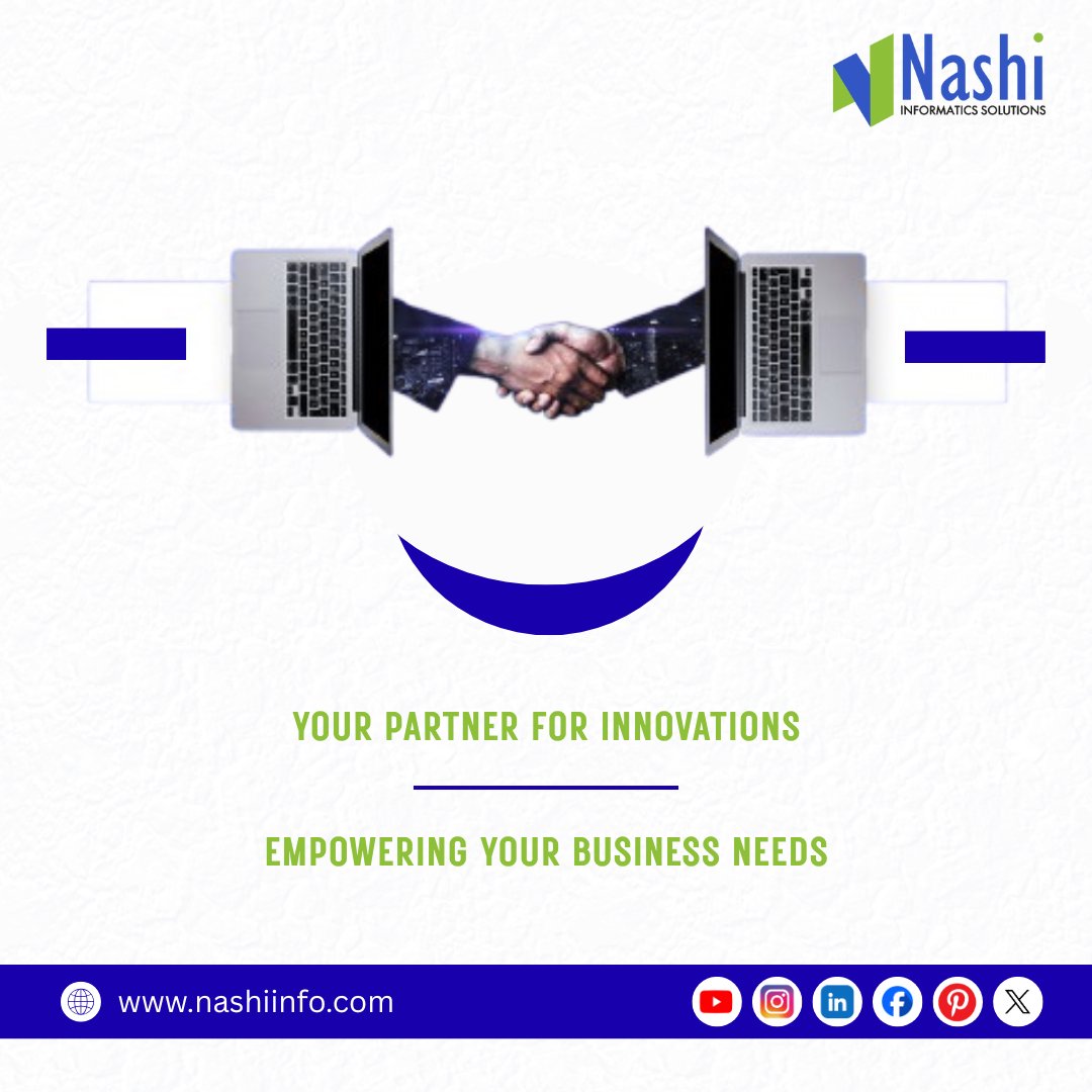 NashiInfo22's tweet image. 🤝 Partner with Innovation. Grow with Strategy.
At Nashi Informatics, we empower your business with innovative digital solutions that drive success. 💡
#DigitalTransformation #BusinessInnovation #TechSolutions #NashiInformatics #BusinessGrowth #DigitalStrategy
