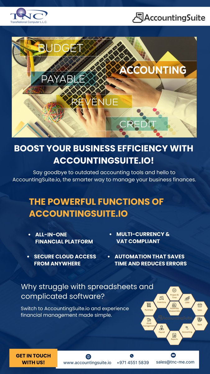 Innovation is in the air at #GITEX2025! 🌟
See how AccountingSuite.io is helping SMBs streamline operations, stay agile, and grow with confidence.
#DigitalTransformation #SMBs #GITEXGLOBAL