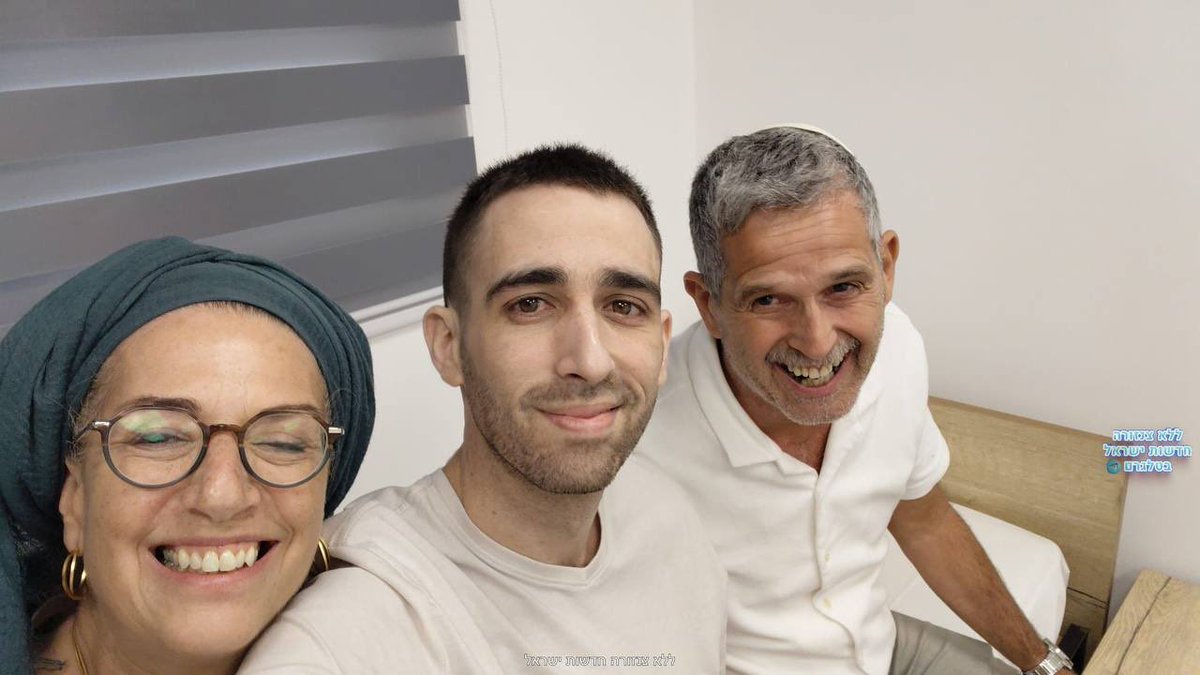 Avinatan Or reunited with his parents after spending 2 years as a hostage in Gaza. 

The 32 year old was kidnapped from the Nova Festival on October 7th, as he desperately tried to protect his girlfriend Noa Argamani as she was kidnapped on the back of a motorbike. 

She was