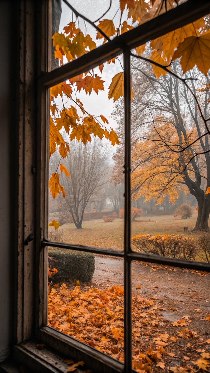 visualtherapy0's tweet image. rainy October day view 🌧️🍂
