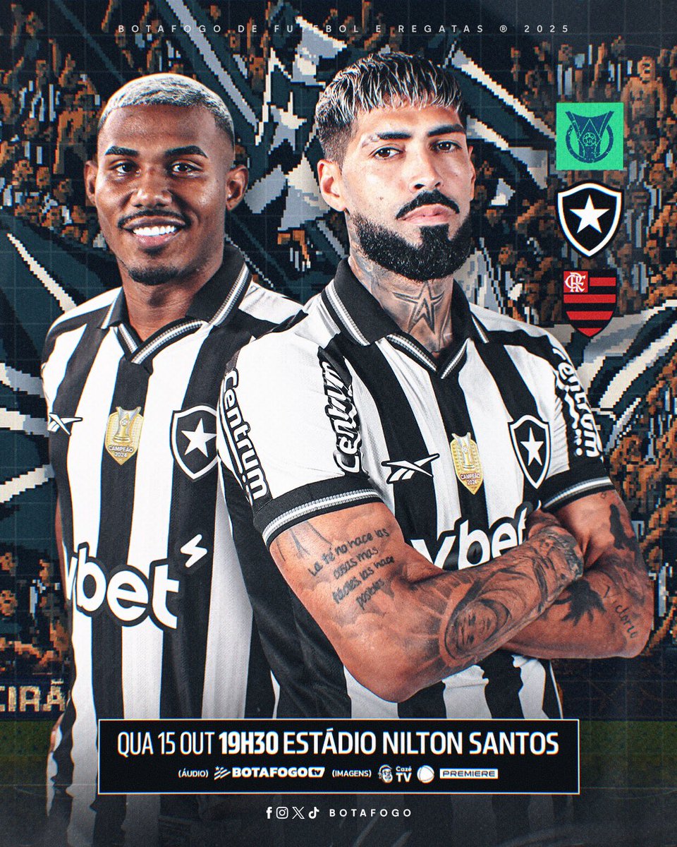 É SEMANA DE CLÁSSICO NO NILTON SANTOS! 🔥🏟️

Camisa 7, acesse botafogo.com.br/ingresso e garanta o seu lugar! 🎫 #VamosBOTAFOGO
