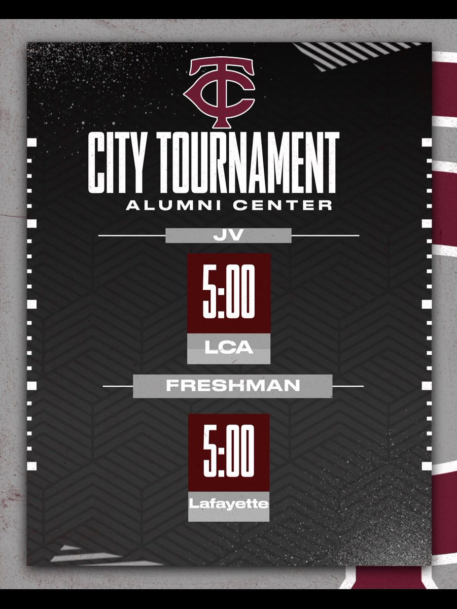 Good luck to our Freshman and JV teams tonight in the City Tournament!