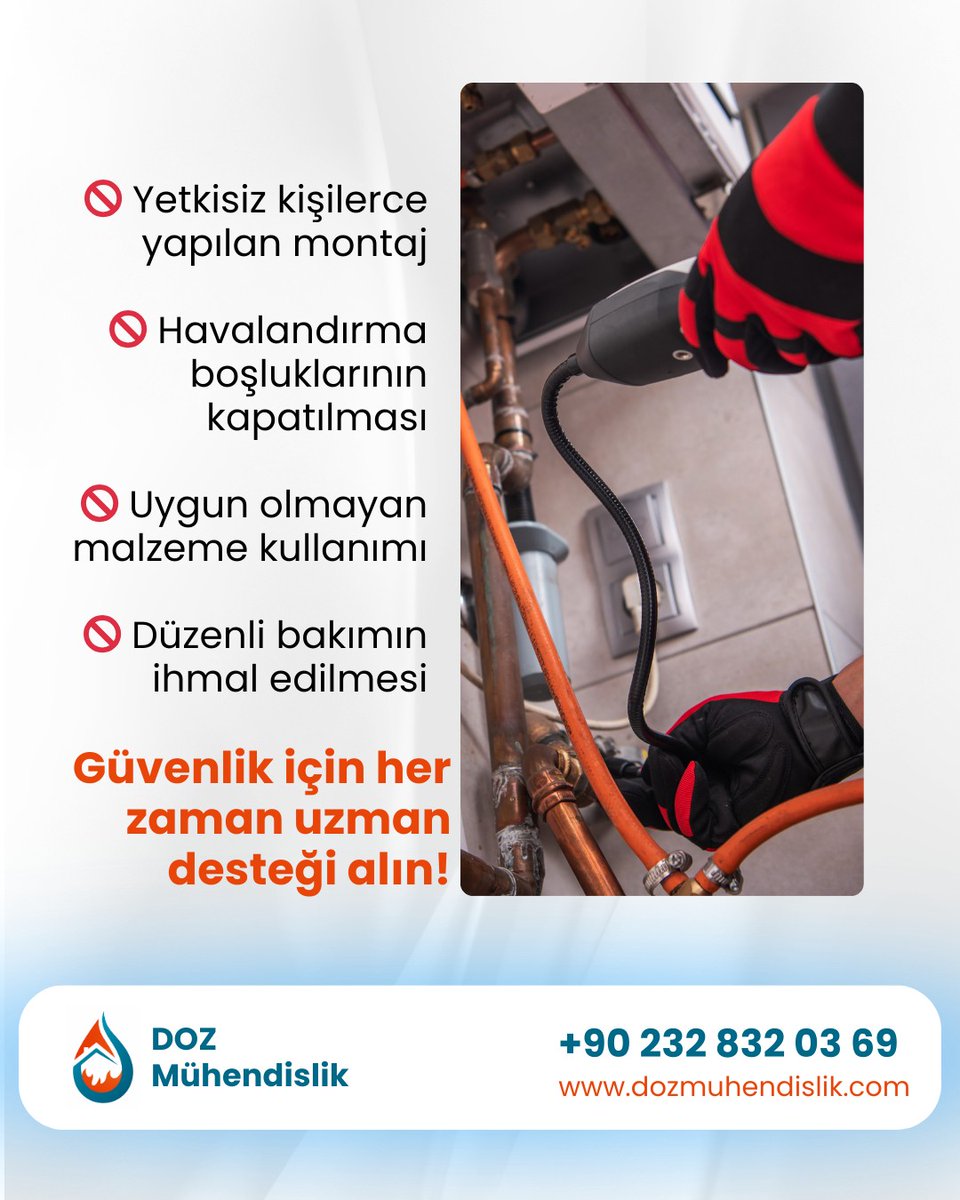 DogalgazDoz's tweet photo. Doğalgaz tesisatınızda verimi düşüren ve risk oluşturan temel hatalar.
Güvenli ısınma çözümleri için
DOZ MÜHENDİSLİK yanınızda. 
📞 +90 232 832 03 69

https://t.co/96J9TFIxdi

#DoğalgazTesisatı #GazKaçağı #KışHazırlıkları #GüvenliYaşam #İzmirDoğalgaz https://t.co/IWPBUngQXZ