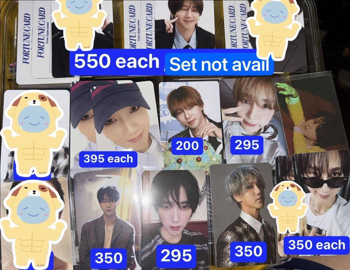 WTS / LFB
ON HAND

YESUNG PHOTOCARDS

*Prices in the photo* 

DOP: PAYO until Oct 15
Shipping until this weekend…

Comment / DM + MINE + SS of Poca