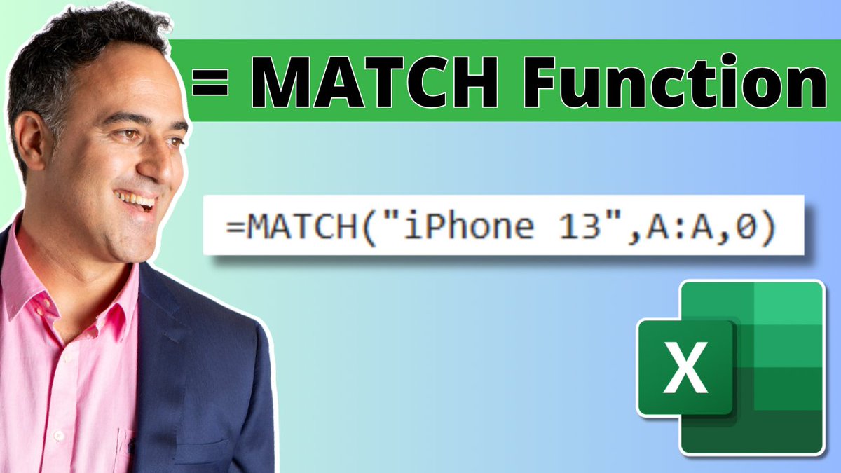myexcelonline's tweet image. How to Use the Excel Match Function

Read our Free Step-By-Step Blog tutorial which has a downloadable practice workbook and video. Click the link below  👇👇👇
myexcelonline.com/blog/match-fun…