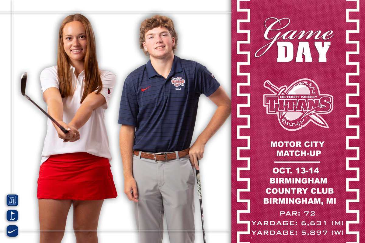 DetroitMGolf's tweet image. A fun event as we team up with the women's team and face Green Bay in the first round of the Motor City Match-Up #DetroitsCollegeTeam #HLGolf ⚔️🏌️‍♀️🏌️‍♂️

Follow Live ➡️ golfgenius.com/pages/12089042…