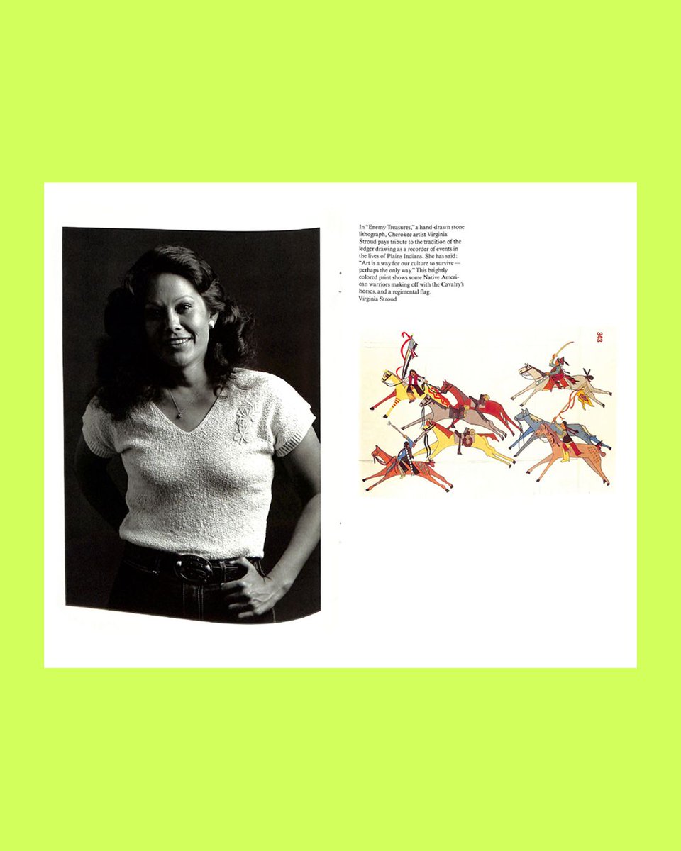 Champion International Corporation paper sample featuring the art work of Native Americans, 1981

Artwork from the Ni-wo-di-hi gallery in Austin, TX includes Antowine Warrior, Virginia Stroud, Steve Forbis, Paladine Roye, and Donald Vann.

archived by @briarlevit