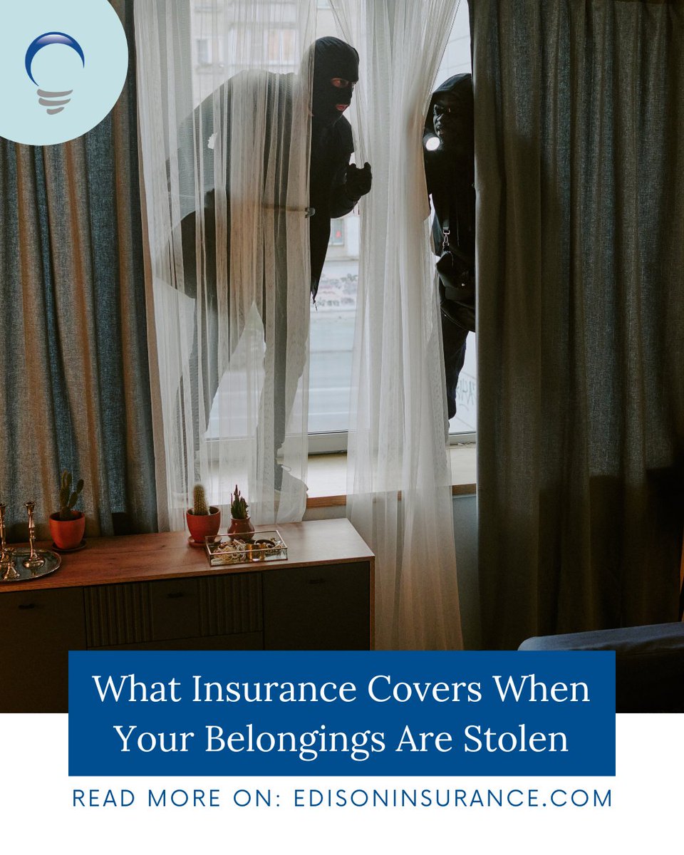 A break-in is unsettling – knowing what’s covered by your homeowners insurance policy shouldn’t be. The answers can be found in this month's blog, edisoninsurance.com/blog-posts/wha…