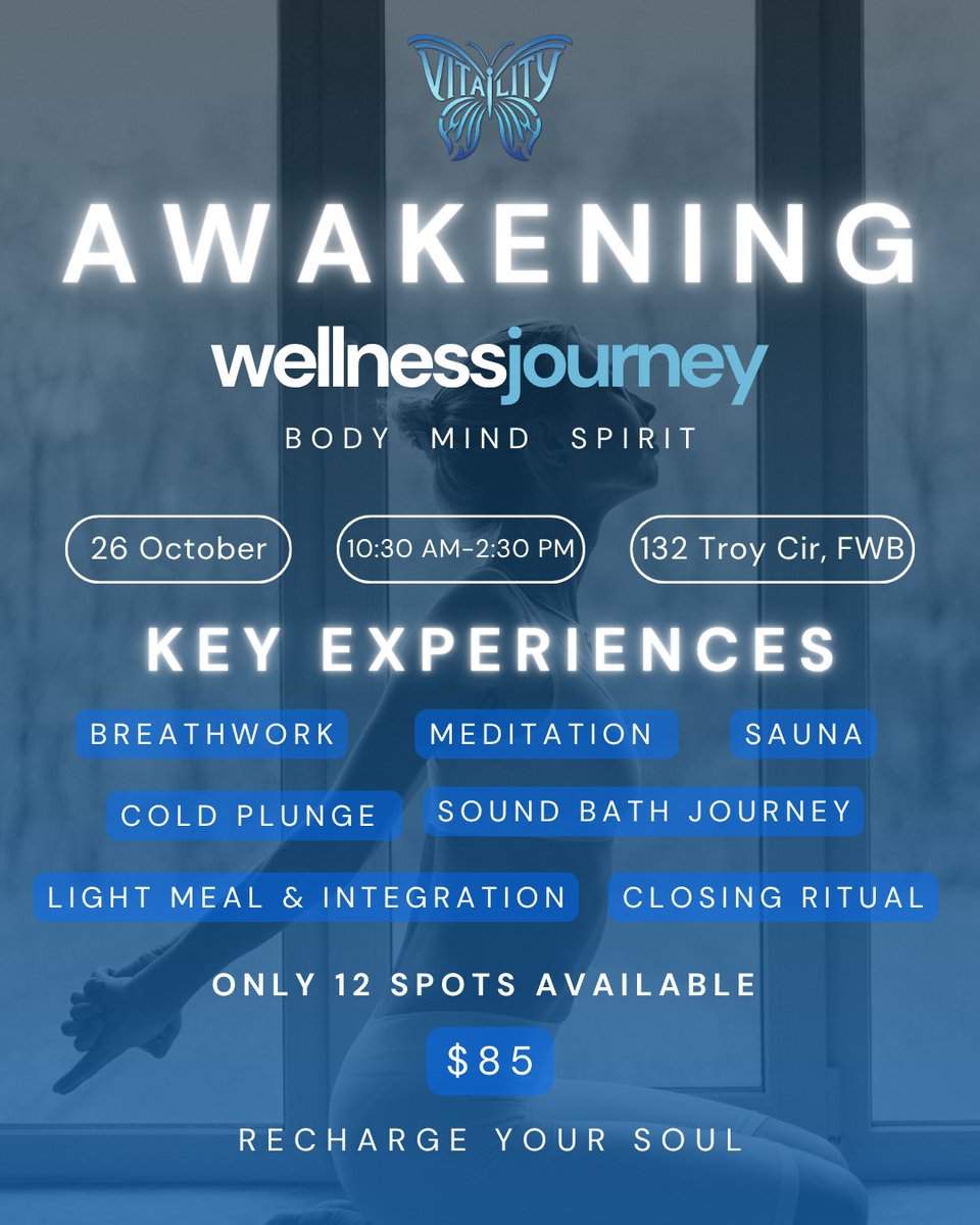 AWAKENING: A Wellness Journey
It’s time to pause, breathe, and come back home to yourself. 

🌸 Spots are limited — save your seat today!
🎟️ Learn more here: bit.ly/awakening_a_we…

We also accept Venmo payments: venmo.com/u/Ada-Bowman-1

#FortWaltonBeachEvent #FWBUpcomingEvents