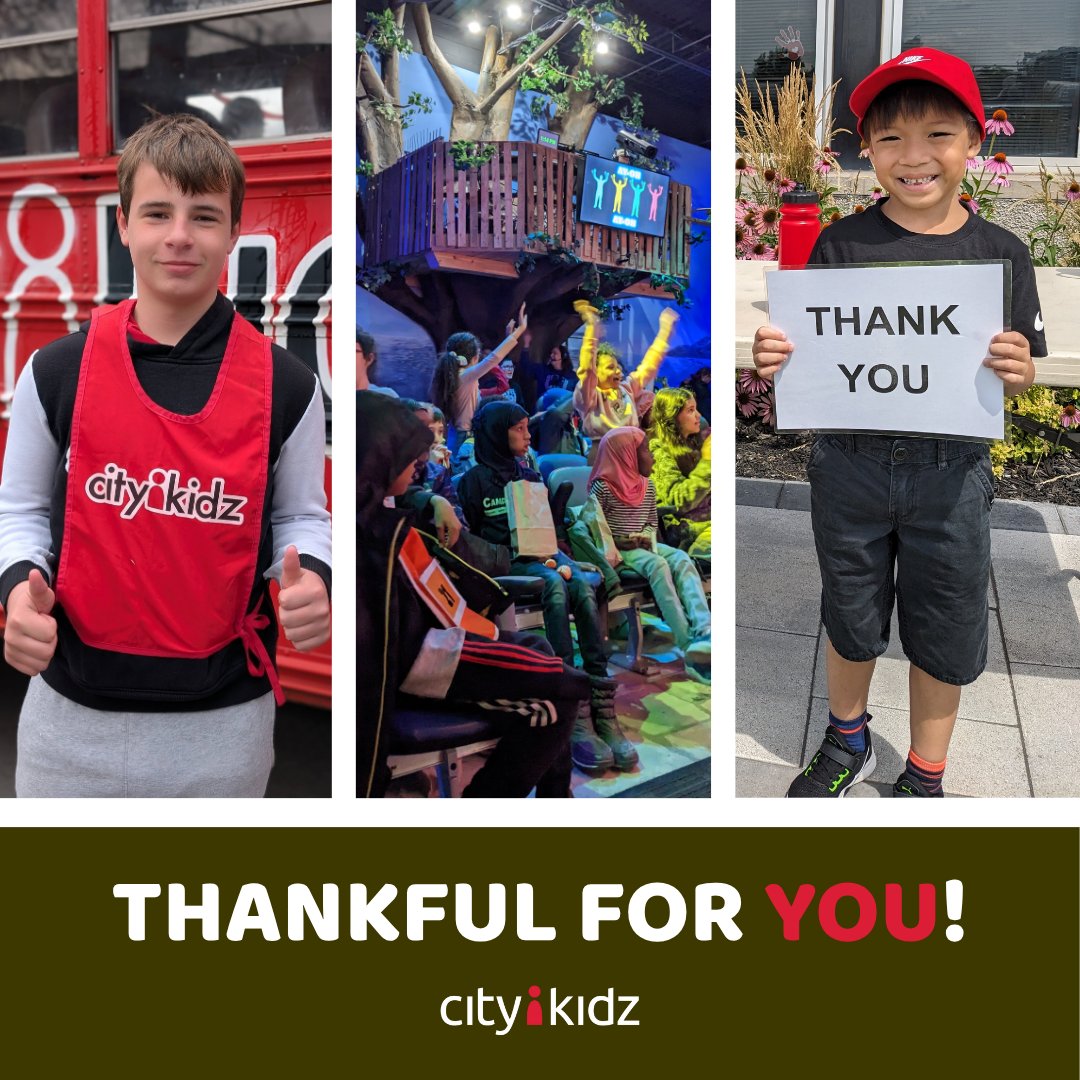 🍂 To our wonderful supporters, thank you for helping kids dream BIG, feel loved, and know they belong.

And to our entire CityKidz community - families, volunteers, staff, and friends - thank you for being the heartbeat of everything we do.

#HappyThanksgiving