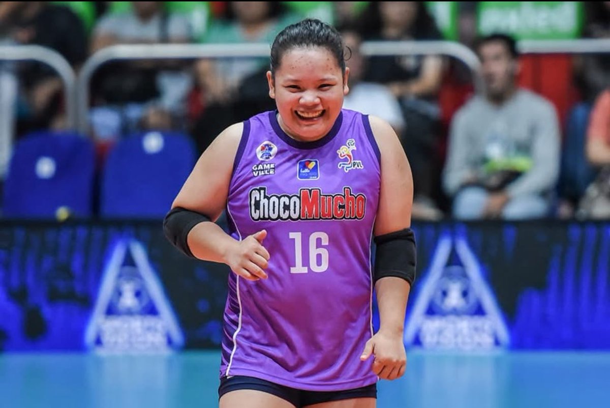 volleytiger's tweet photo. PLAYER OF THE GAME! 🍫💜

Statistics against Cignal (4 sets)

THANG PONCE
32 excellent digs
20 receptions

#PVL2025 https://t.co/FWenchF6nM