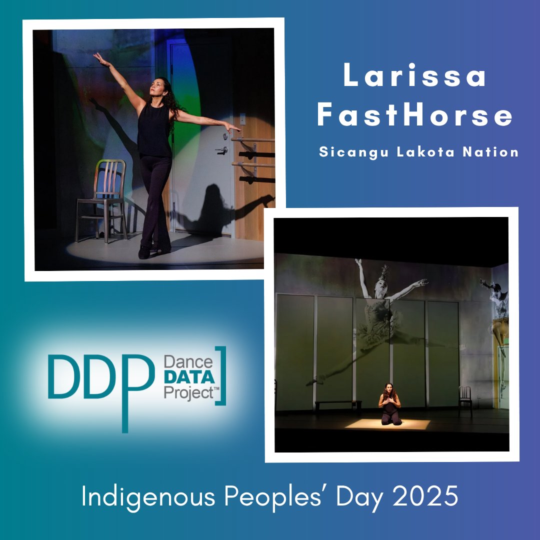 In recognition of Indigenous Peoples’ Day, Dance Data Project® highlights Larissa FastHorse (Sicangu Lakota Nation) — an award-winning playwright whose work centers Indigenous perspectives in contemporary American theater.
