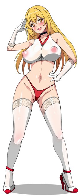 スポーツの日だし、せっかくなのでハイレグブルマ3種サンプル 一枚目、ノースリーブタイプ 2枚目、下乳タイプ(長手袋オプション 3枚目、パフスリーブタイプ