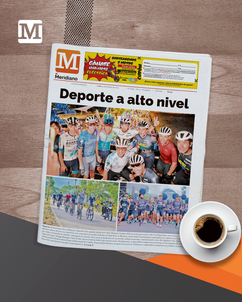 🌞!Feliz Lunes! ☕

📰 Esta es nuestra #ContraPortada para hoy en Córdoba.

🗞️ #ElMeridiano30Años
🗞️ #ElMeridianoTeUbica
🗞️ #LaVerdadSinAfán