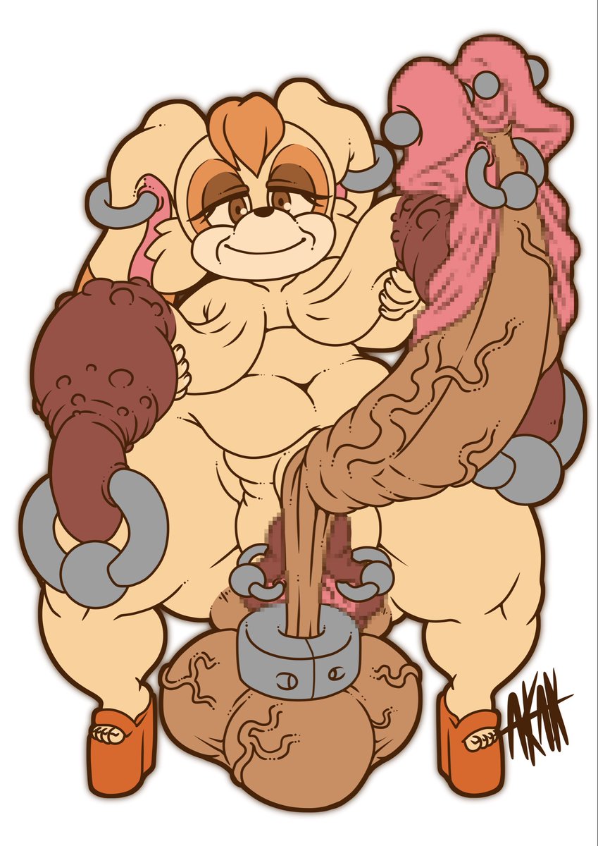 Flat color Commission request from(<a href="/Weasel06749354/">Weasel</a>)

Thank you for request😋
バニラさん
Gilf化+陰嚢引き延ばし+睾丸増加+ピアスマシマシ