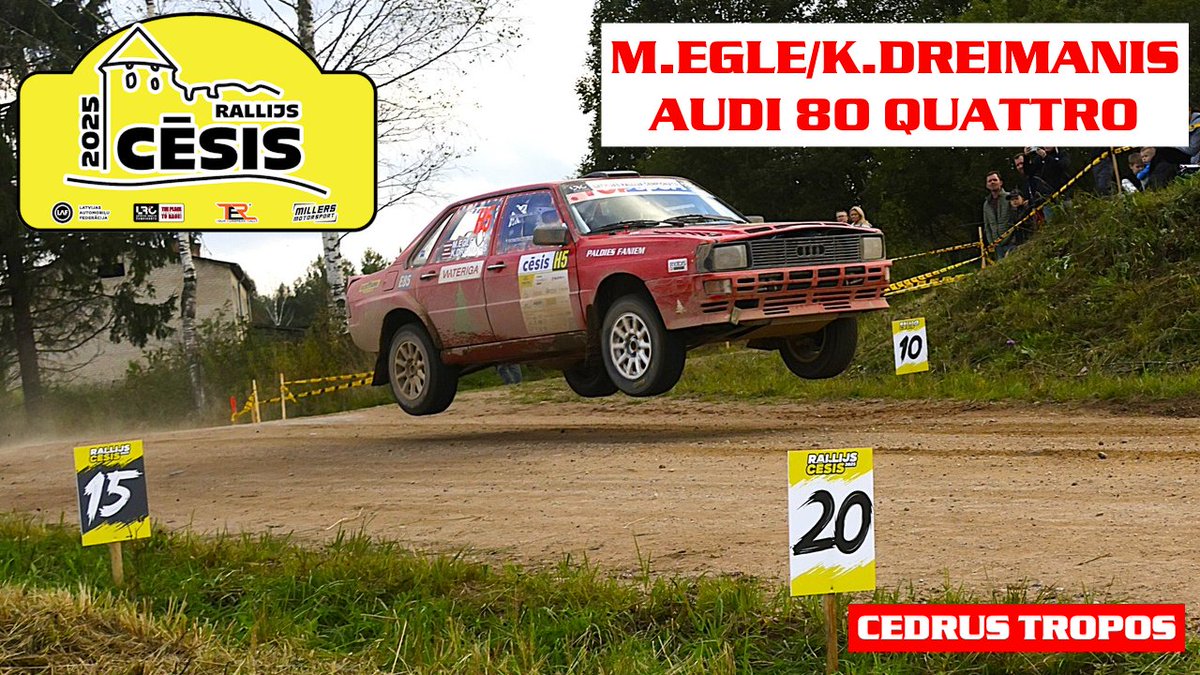 cedrustropos's tweet image. Esam izveidojuši &quot;īso&quot; highlights rullīti par Rallijs Cēsis 2025 - nepilnas 13 minūtes ar labākajiem momentiem. Visiem iesaku 🤩

youtu.be/om-awjAjZ3Q?si…