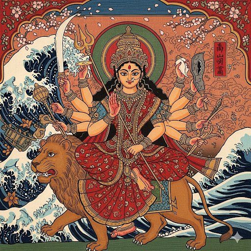 Im_Ritikaa's tweet image. मां दुर्गा के अद्भुत अलौकिक दर्शन ❣️