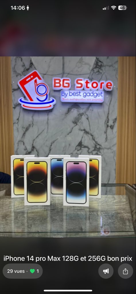 IPHONE 17 pro max 256G 1.150.000f
IPHONE 16 pro max 256G 700.000f
IPHONE 16 plus 256G 490.000 fcfa 
IPHONE 16 128G 420.000 fcfa 
IPHONE 14 pro max 256G 390.000fcfa
9 proXL 256G 500.000 fcfa 
7 pro 256G 230.000 fcfa
7 256G 130.000 fcfa 
7 128G 125.000 fcfa 
6 pro 128G 140.000 fcf