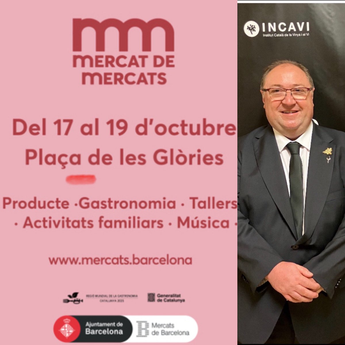 Us espero aquest divendres i diumenge a  #MercatdeMercats per tastar vins de 12 DO’s #Catalunya
<a href="/incavicat/">INCAVI</a> <a href="/cava/">CAVA</a> <a href="/DOAlella/">DO Alella</a> <a href="/doqpriorat/">DOQ Priorat</a> @DOMONTSANT <a href="/DOTarragona/">DO Tarragona</a> <a href="/DO_CostersSegre/">DO Costers del Segre</a> <a href="/dopenedes/">DO Penedès</a> <a href="/dopladebages/">DO Pla de Bages</a> <a href="/DOEmporda/">DO Empordà</a> <a href="/doterraalta/">CRDO Terra Alta</a> <a href="/DOCatalunya/">DO Catalunya</a> <a href="/DOConcaBarbera/">DO Conca de Barberà</a> 

vinassos.cat/2025/10/13/lin…