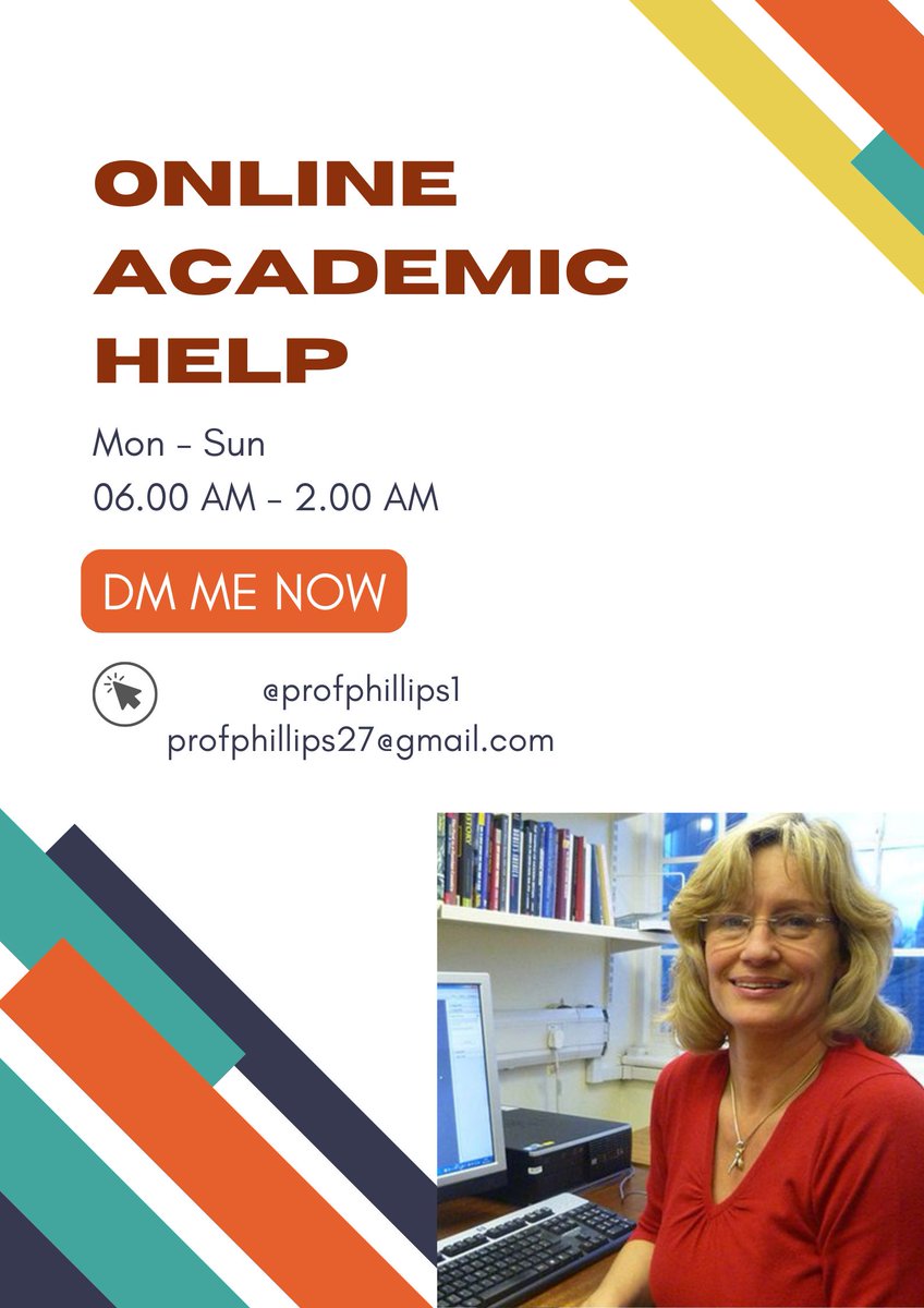 ProfPhillips1's tweet image. TO ALL STUDENTS!  
With an expertly written essay, you can make the jump from one grade to the next. That&apos;s what I&apos;m here for, providing expertly written essays that will guarantee you good grades. HMU! #essayhelp #homeworkhelp
#IndigenousPeoplesDay #Coldplay #AllStars10 #study