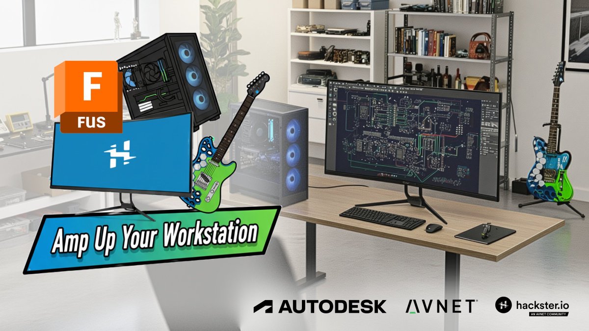Hacksterio's tweet image. Whether you’re routing high-speed traces by day or riffing on a custom guitar by night, this is the workstation built to match your creativity. Don’t just design — design and rock! 🤘
// ⚡ Enter our Amp Up Your Workstation Giveaway now! hackster.io/giveaways/amp-…
