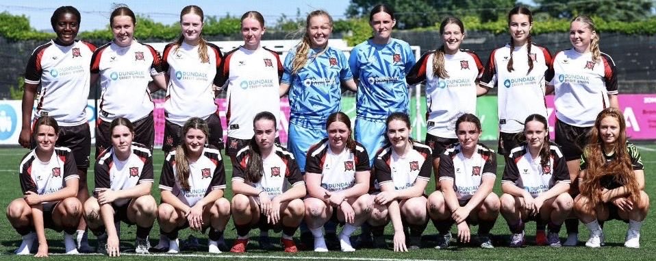 Dundalk FC Women U19s book their place in the LOI Shield Final after a superb 3-0 win over Finn Harps! 🔥⚽️

🏆 Final set for Monday, October 27th! 

#Cmonthetown | #DLK2025
