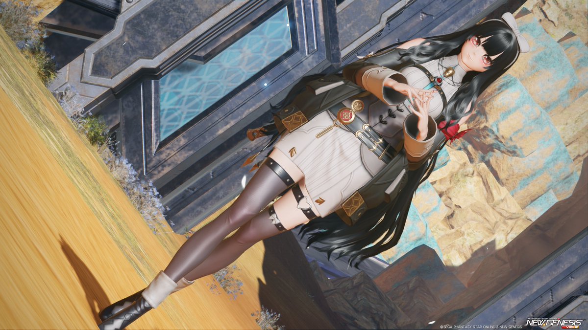 #PSO2NGS #PSO2NGS_SS
#メンテの日じゃないけどssを貼る 
そういえばユミアの衣装でSS撮って無かったな～って💦