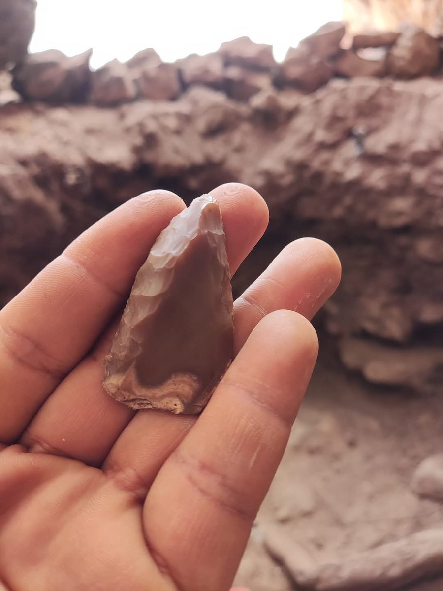 Together with <a href="/OthmanEchcherif/">ECHCHERIF BAAMRANI Othman</a> , we’re combining typo-technological data with use-wear analysis of MSA lithics from Bizmoune Cave!
The results are truly fascinating, more to come soon! 🔬