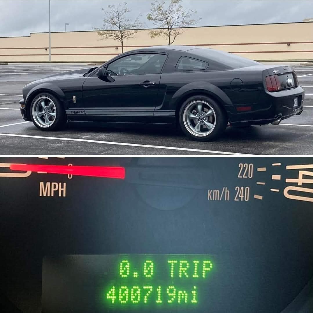 Ford Mustang GT 4.6L V8 with 400,719 miles on the clock.