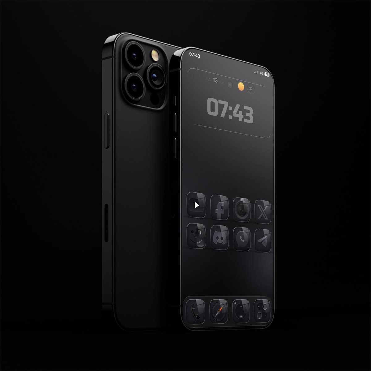 🔥NEW SETUP🔥

Mockup by mLite
Wallpaper by <a href="/coburn67_94/">otock coburn  🇲🇨</a> 
Icon Pack Glassy Dark by Coburn
AE by Layerone
iPhone 11 Pro Max with IOs 26