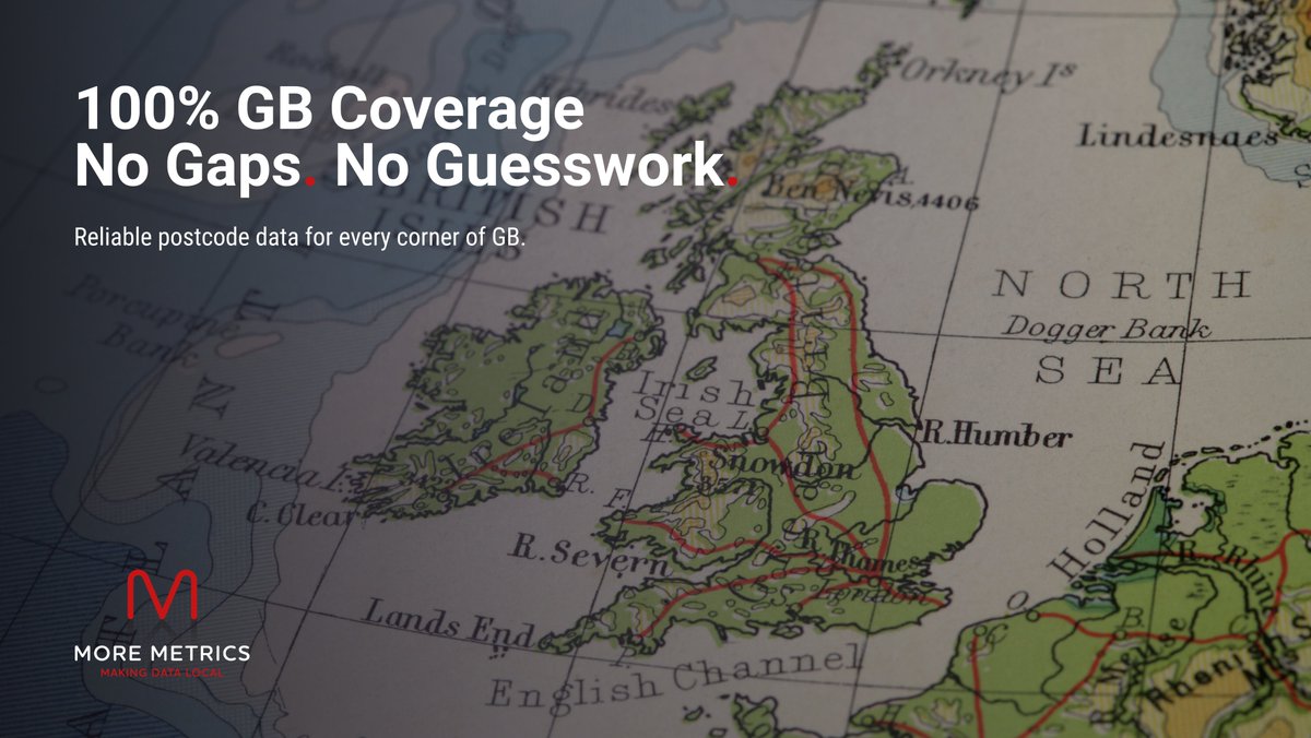 MoreMetricsUK's tweet image. Complete Coverage. Zero Gaps. 
With More Metrics, you get postcode and household-level data covering 100% of Great Britain.
No blind spots. No missing areas. Just consistent, reliable insight wherever your audience lives.
#MoreMetrics #PostcodeData #UKCoverage