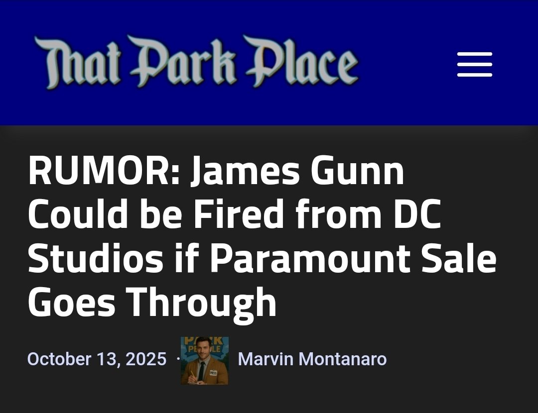 Maybe it is, maybe it isnt...

Either way the damage is done! 
Right now, we are all on sale watch! 👀

thatparkplace.com/rumor-james-gu…