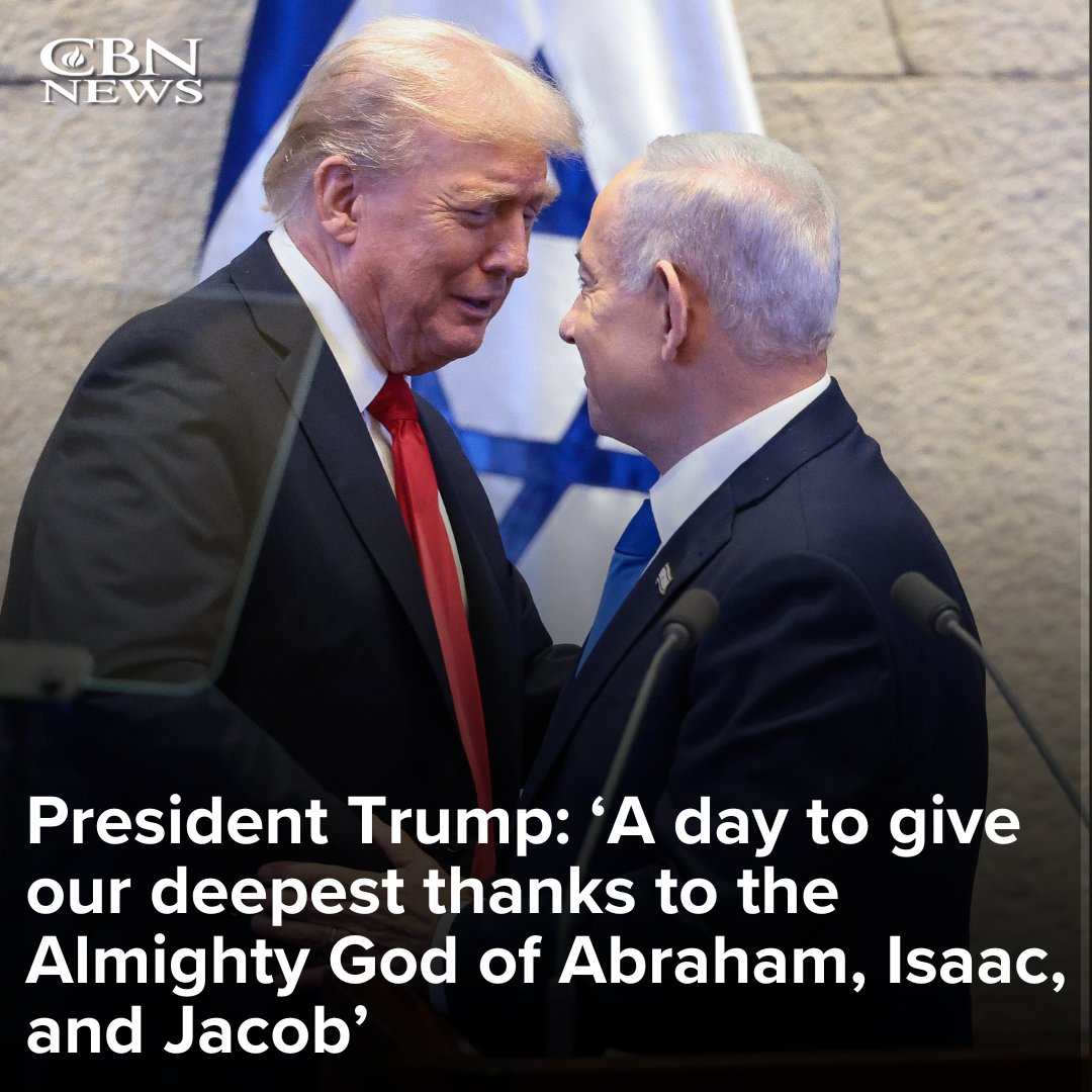 In remarks prepared for the Israeli Knesset, President Trump declared Monday morning, "We gather on a day of profound joy, of soaring hope, of renewed faith – and above all, a day to give our deepest thanks to the Almighty God of Abraham, Isaac, and Jacob."

FULL REPORT: