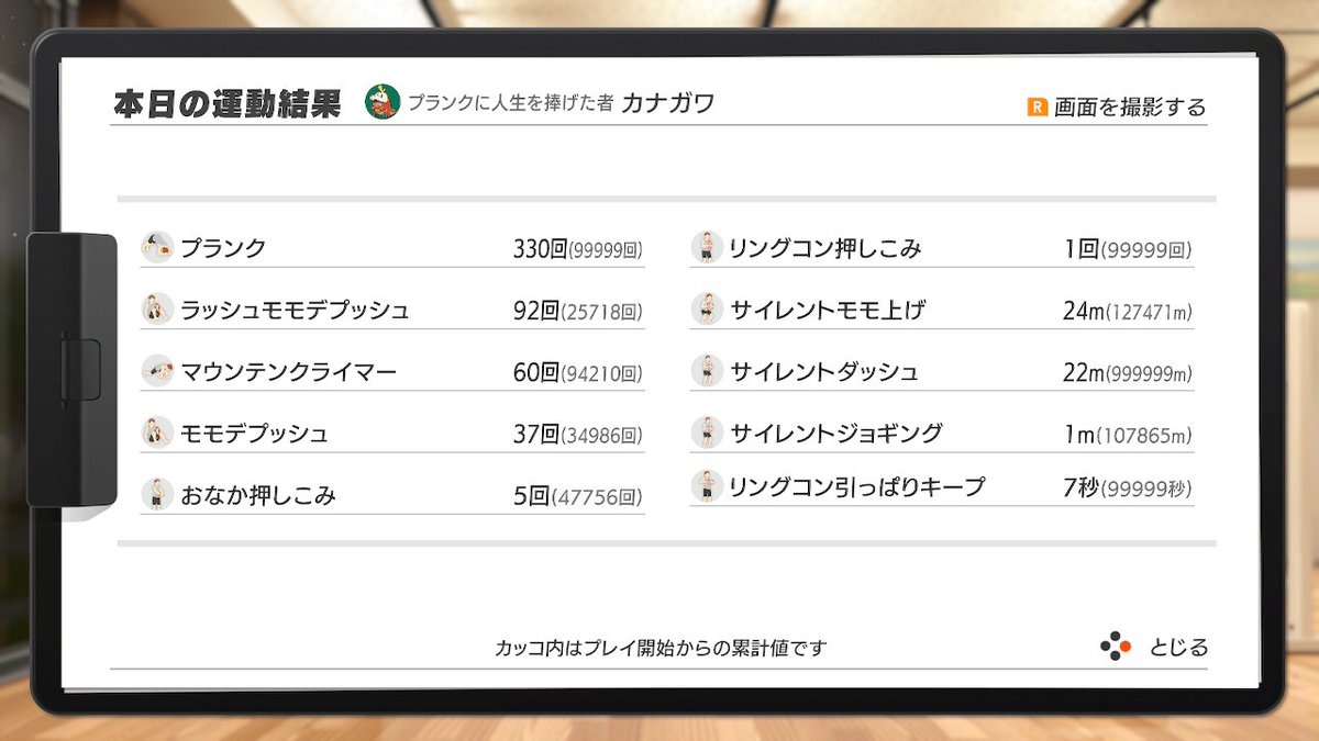 kanagawaundead's tweet image. 1104日目(+素振り50本) #勝と筋トレ #リングフィットアドベンチャー #RingFitAdventure #NintendoSwitch