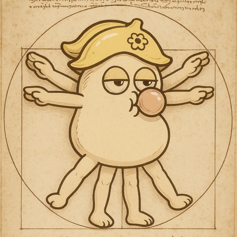 CrazyBeanzLabs's tweet photo. The Vitruvian Bean.