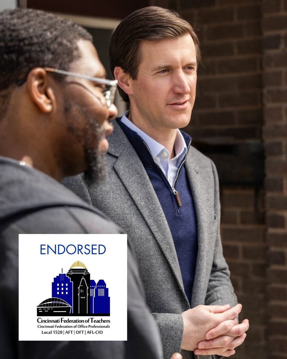 Vote_Nolan's tweet photo. I am honored to be endorsed by the Cincinnati Federation of Teachers. The CFT continues to be a strong voice for quality education and the wellbeing of both teachers and students in our community. #Cincinnati #VoteNolan https://t.co/x2trEQg8rO