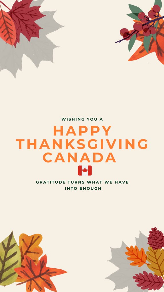 myticketpartner's tweet photo. Happy Thanksgiving Canada 🍁 https://t.co/kl67l8khr9