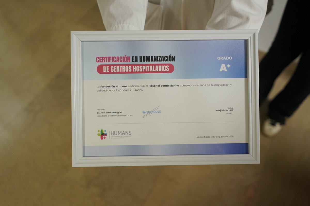 osakidetzaEJGV's tweet image. 🏥 Osakidetzako Santa Marina Ospitalea, humanizazio ziurtagiria duen Estatuko lehen ospitalea

🏥 El Hospital Santa Marina de Osakidetza, primer hospital del Estado con la certificación en humanización

➕irekia.euskadi.eus/es/news/105114