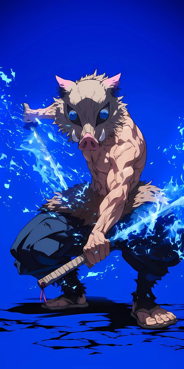 Kaiwallpaper's tweet photo. Inosuke hashibira, demon slayer https://t.co/2wLhEbKPga
