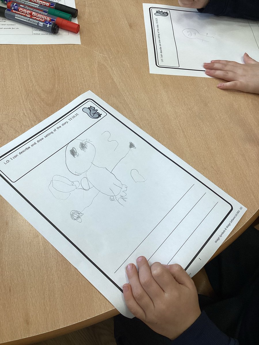 EgremontEYFS's tweet photo. Our first drawing club was very successful in F2M! We had lots of fun talking about the character and creating our secret codes! ✏️✍️ #TheDrawingClub #EYFSLiteracy https://t.co/9mYUMQramn