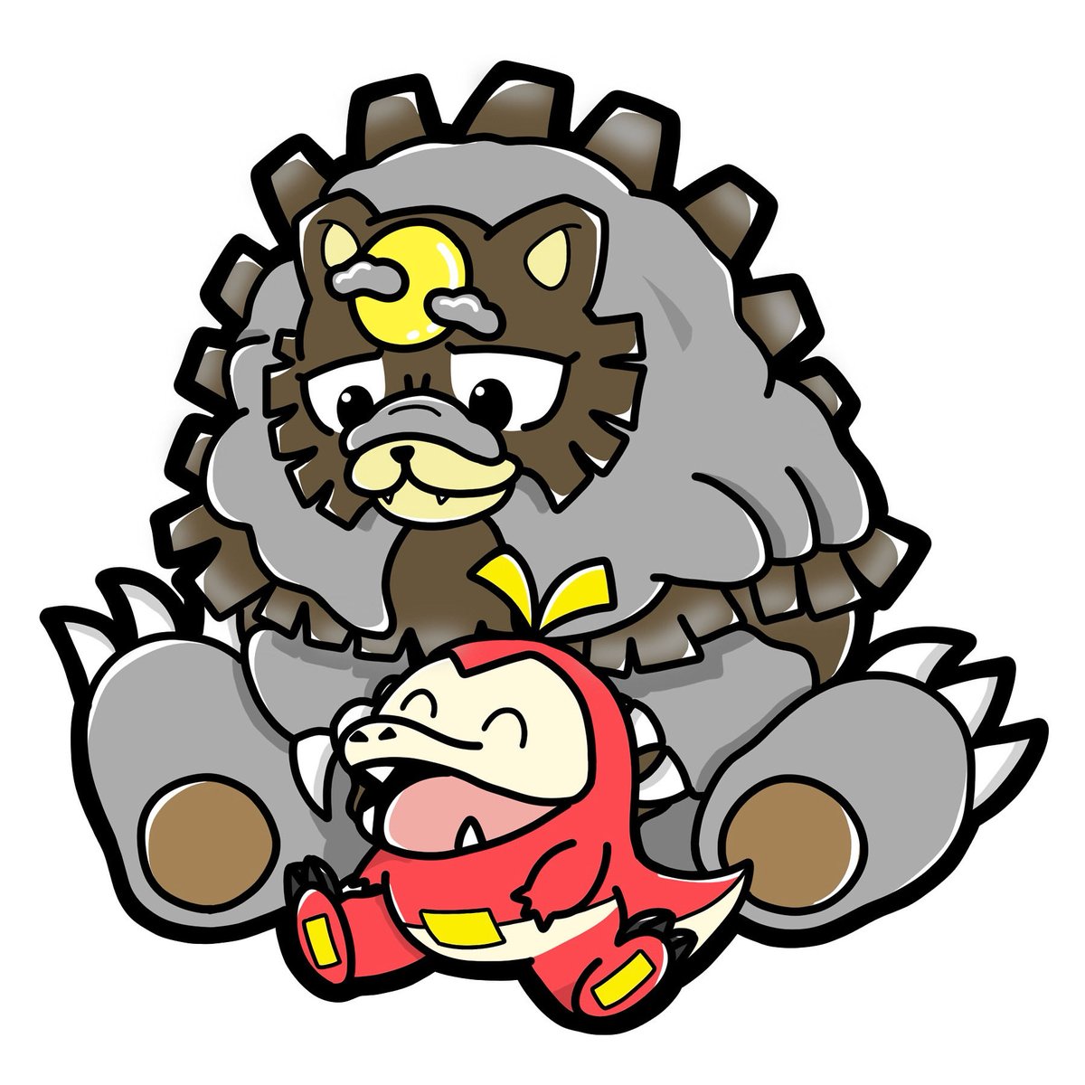 ポケモン分からないけど描けたw

#イラスト
#ポケモン
#ガチグマ
#ホゲータ
#絵描き