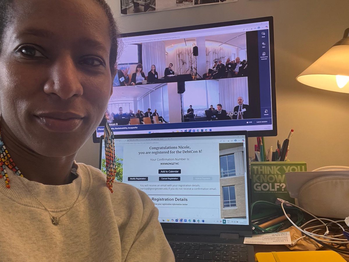 AGelpern's tweet photo. #DebtCon8 is here … and everywhere, @nkearse2016 ! Thanks to @PrincetonSovFin and @PrincetonSPIA for hosting us - and thanks to the beautiful #DebtCon fam for keeping it going @PDIP_PublicDebt @GeorgetownLaw @GtownLawIIEL @upanizza @LaynaMosley @mkessler_DC https://t.co/iCNIZb5iXd