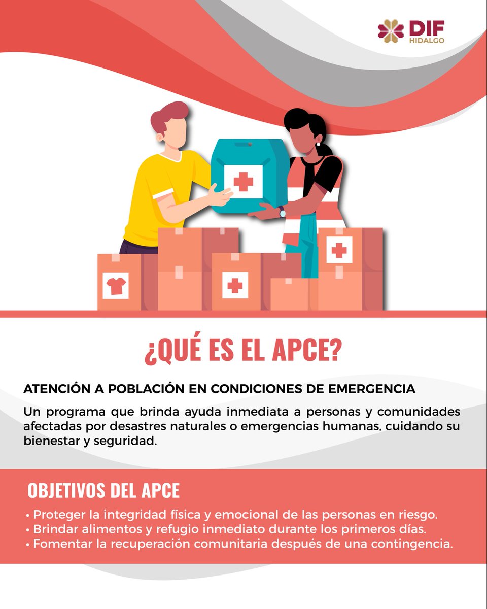 difhgo's tweet image. En el #DíaInternacional para la Reducción de Riesgos de Desastres, reafirmamos nuestro compromiso con la seguridad de las familias hidalguenses. Con el programa #APCE, en #DIFH brindamos apoyo inmediato en emergencias: refugio, alimento y acompañamiento. 🏠🍲💛
#EsPorTi