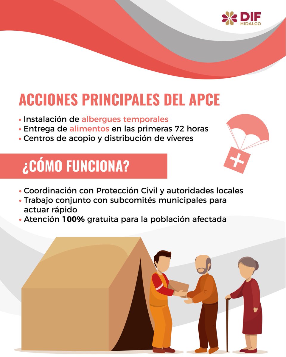 difhgo's tweet image. En el #DíaInternacional para la Reducción de Riesgos de Desastres, reafirmamos nuestro compromiso con la seguridad de las familias hidalguenses. Con el programa #APCE, en #DIFH brindamos apoyo inmediato en emergencias: refugio, alimento y acompañamiento. 🏠🍲💛
#EsPorTi