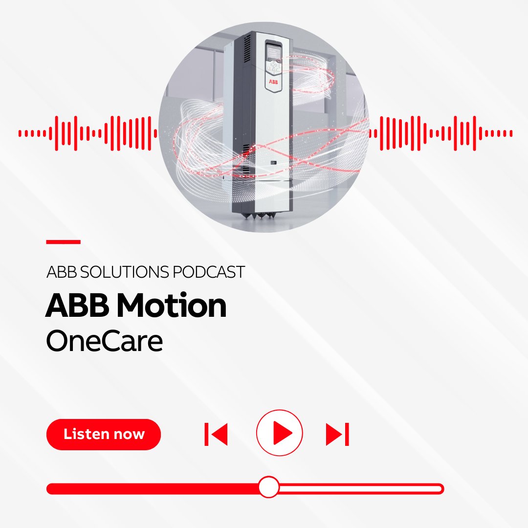 Your equipment deserves more than maintenance, it deserves a strategy.

In this #ABBSolutionsPodcast, Mike Murphy and Brie Stanley explore how ABB Motion OneCare helps extend the life of motors and drives while reducing downtime.

🎧 Listen now: monkeylink.co/4818e5
